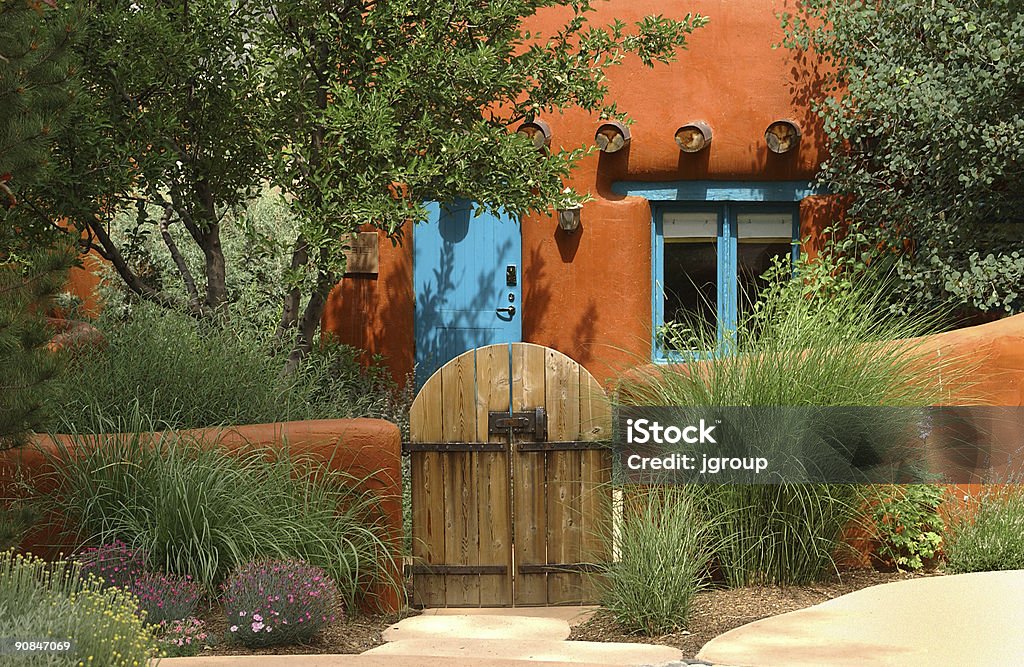 Santa Fe cottage  New Mexico Stock Photo