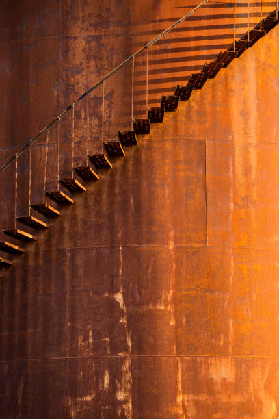 istock Oil tank staircase 908472278