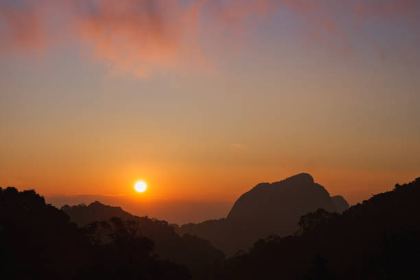istock Sunset at Doi Luang Chiang Dao mountain, Chiang Mai, Thailand 908477784