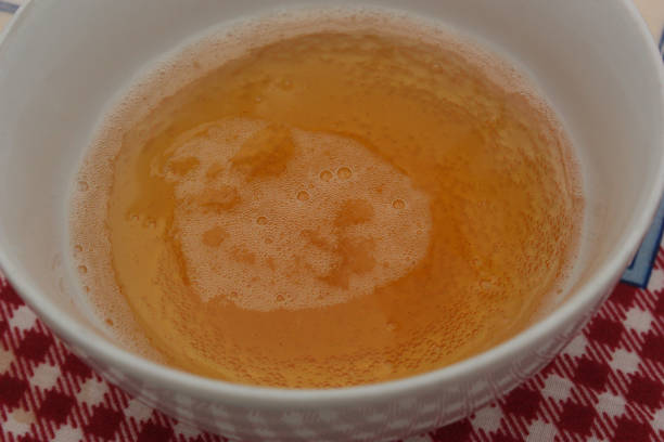 istock Bowl of cider and Sweet crepes 908483976