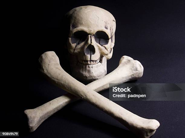 Skull And Cross Bones Stock Photo - Download Image Now - Color Image, Flag, Horizontal