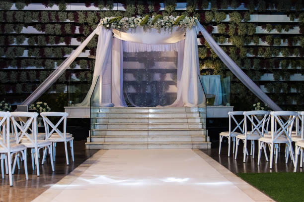 Jewish Hupa , wedding putdoor .