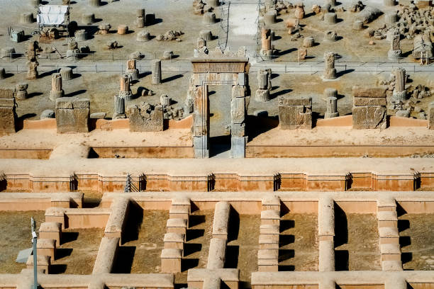 istock Iran. Persepolis. Ancient ruins. View from above. 908508750