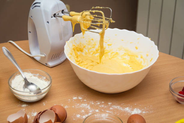 istock Electric hand mixer with a mixture for cookies 908518338