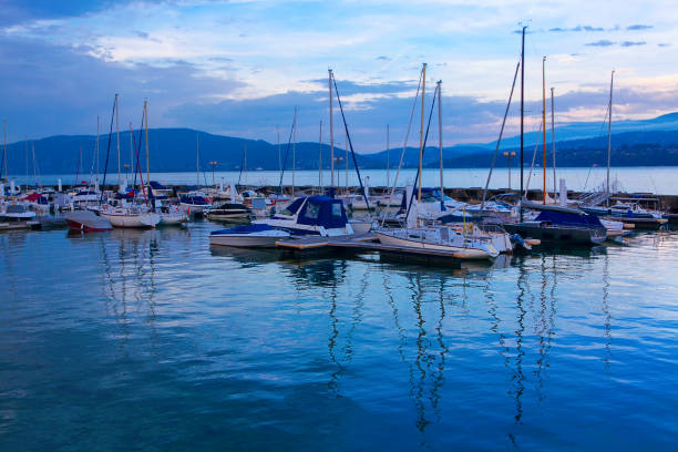 istock yachts in the morning 908528128