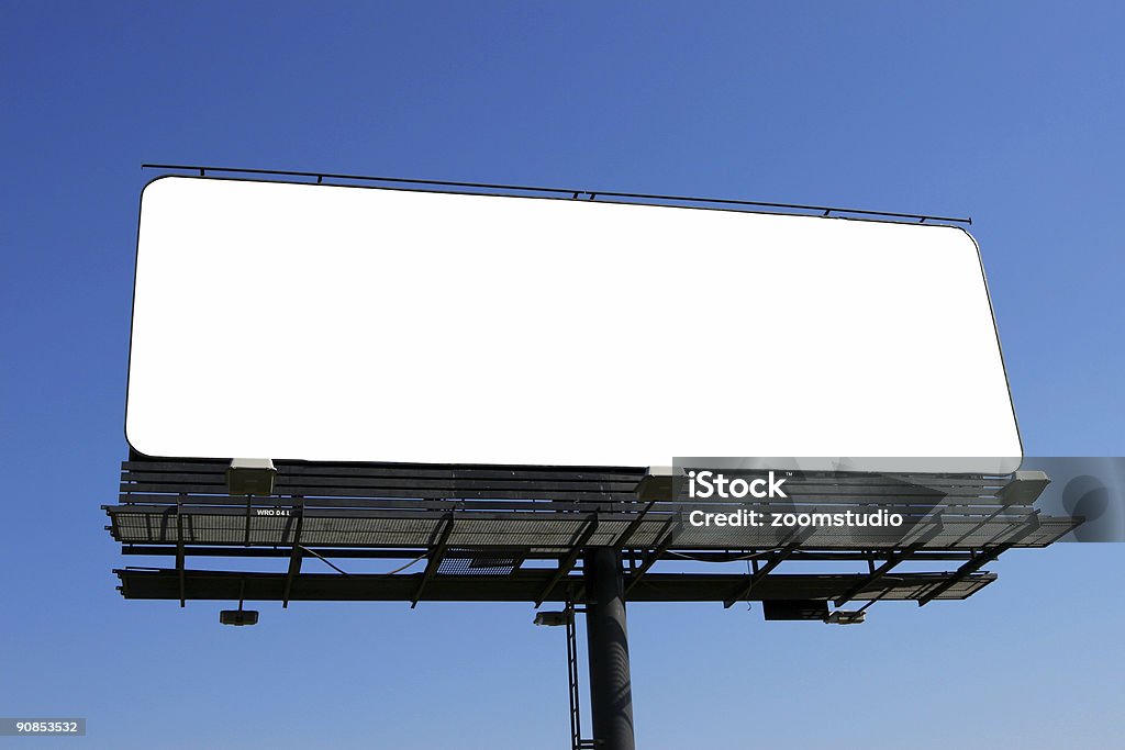 Cidade de blank billboard [ com fluxo de trabalho ] - Foto de stock de Céu - Fenômeno natural royalty-free
