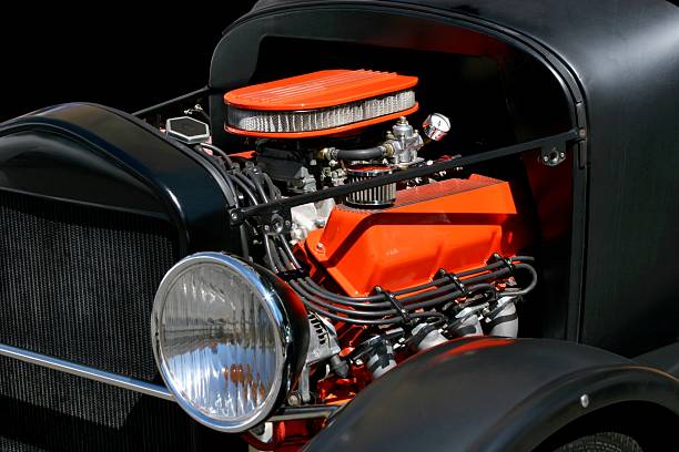 istock Vintage American Hot Rod Motor 90853657