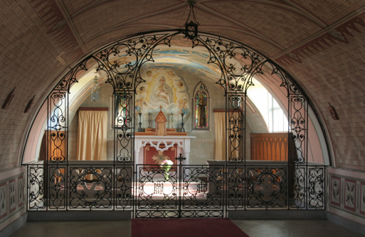 The interior of the Italian chapel , Lambholm, Orkney islands