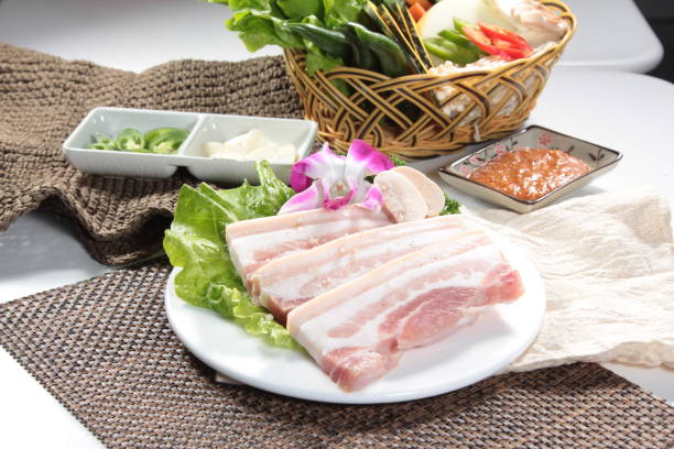 raw pork or ham