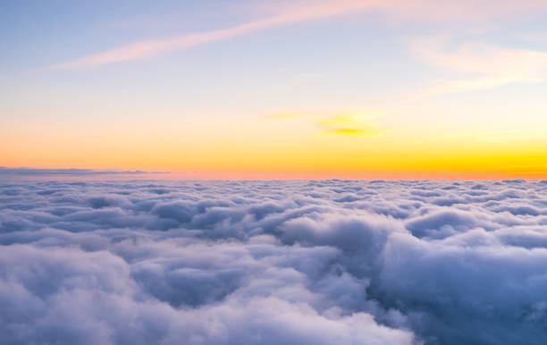 istock dramatic cloud scape in the twilight with sunset sunrise 908540150