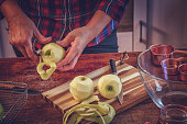 Preparing Homemade Apfelstrudel