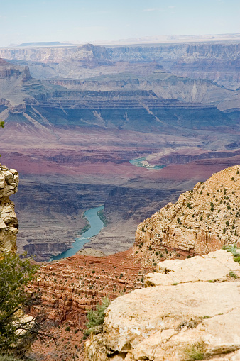 Scenic view of Grand Canyon  and Colorado River,  in Arizona, USA