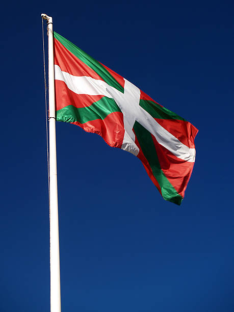 "эускади's флаг" - national flag flag global communications sky стоковые фото и изображения