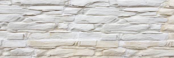 istock Stone wall background. White painted stone wall texture as background. Wood background wall painting. 908554362