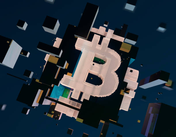 istock 3d illustration, virtual transaction currency, bitcoin, internet finance, internet economy 908557054