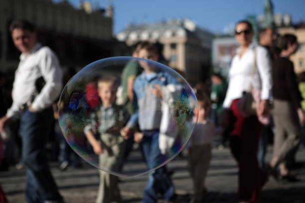 soap bubble stock photo