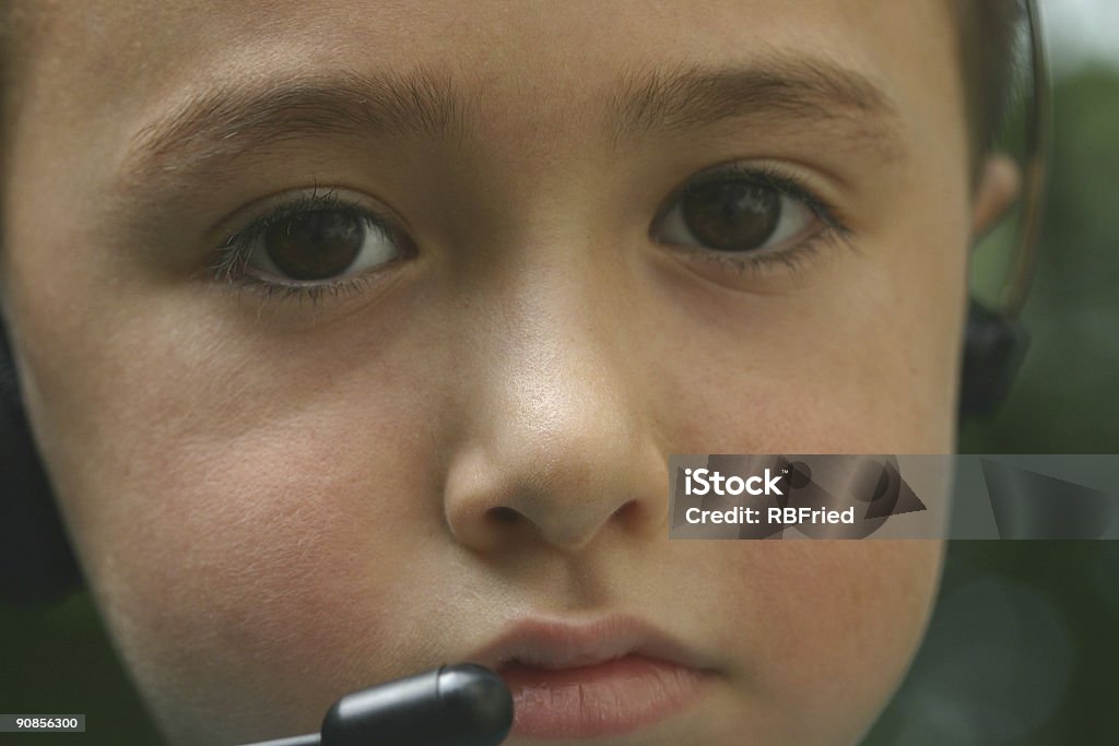 Young Telemarketer3  Child Stock Photo