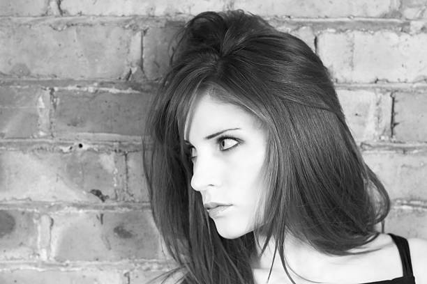 istock Beautiful Woman Portrait (Black and White) 90856542