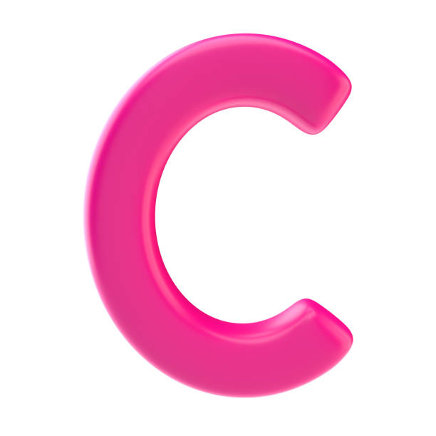 istock Glossy pink letter uppercase 908571040