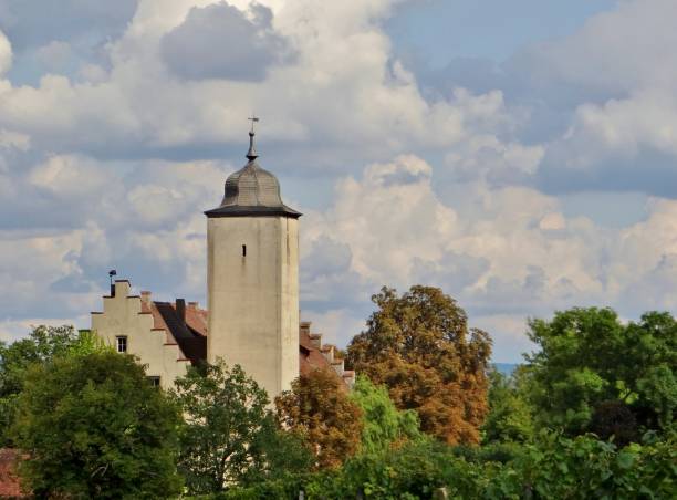 Gera, the city in Thuringia, Germany with the beautiful old town of Untermhaus directly on the White Elster river. The old buildings invite you to take a stroll, especially in spring you can still see a lot of old architecture that will disappear behind trees later in the year.