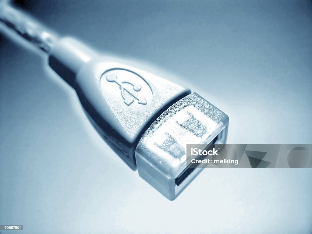 USB 파란색 추상적인 디자인식 - 로열티 프리 0명 스톡 사진