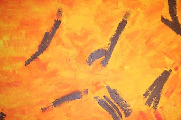 istock Orange Oil Painting 90857654