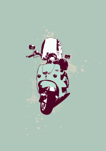 Vector illustration of scooter