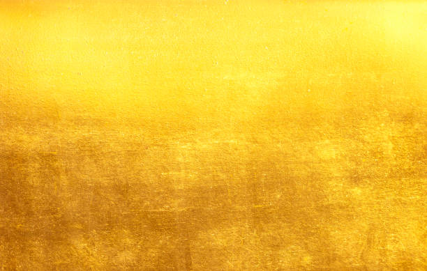 istock Shiny yellow leaf gold foil texture 908581862