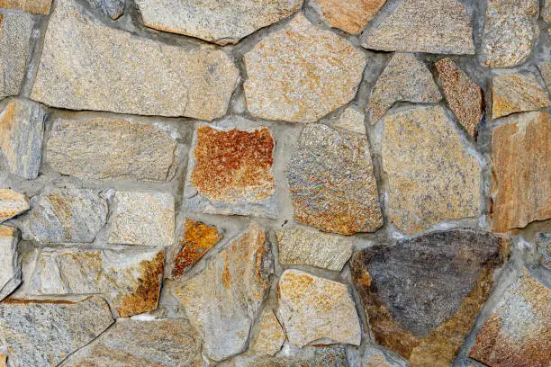 Textured background and natural stone wall
