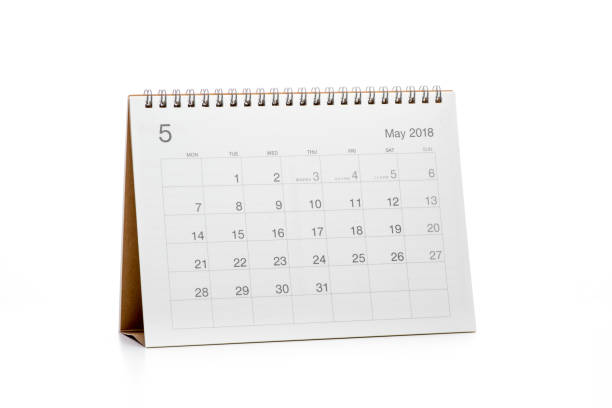 istock Minimal desk calendar 2018 isolated 908583204