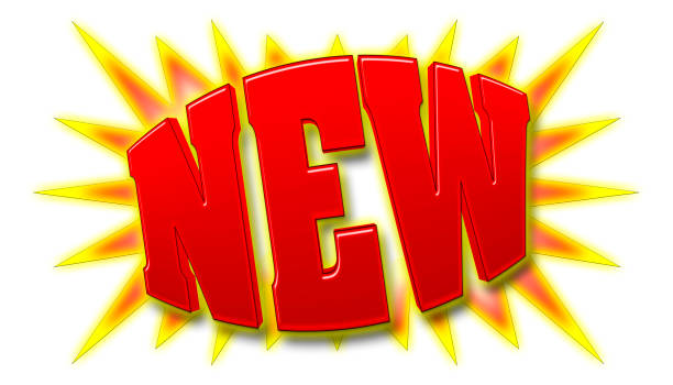 Explosion: NEW, 3D Illustration, Bright Against the White Background.