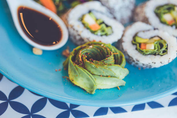 Vegan sushi rolls