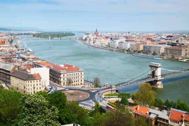 istock Beautiful Budapest Cityscape. Bridge through Danube. Hungary. 908605172