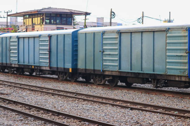 istock old train on railroad at the station 908605792