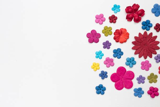istock Colorful paper flower background 908629106