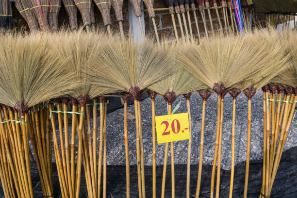 Close up brooms for selling in Thailand