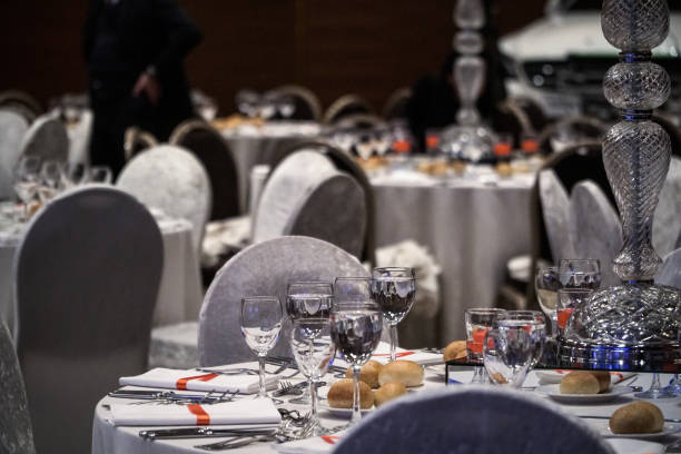 istock a wonderfully designed wedding room and dining tables 908640210