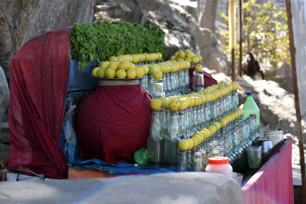 leman soda and jaljeera on street stall