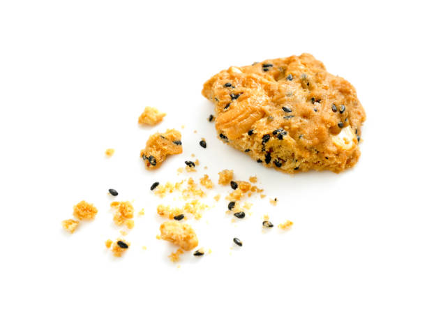istock Cashew nut and black sesame seed cookie 908655436