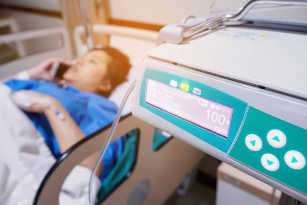 istock Woman patient Lying Down In Hospital Bed 908655676