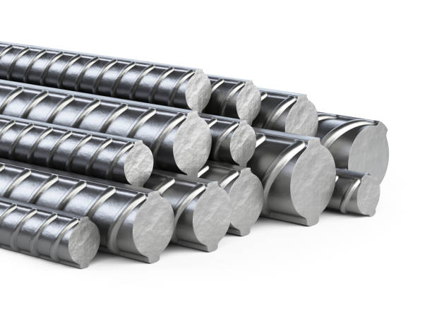 istock Reinforcements steel bars stack. Building armature. 908655786