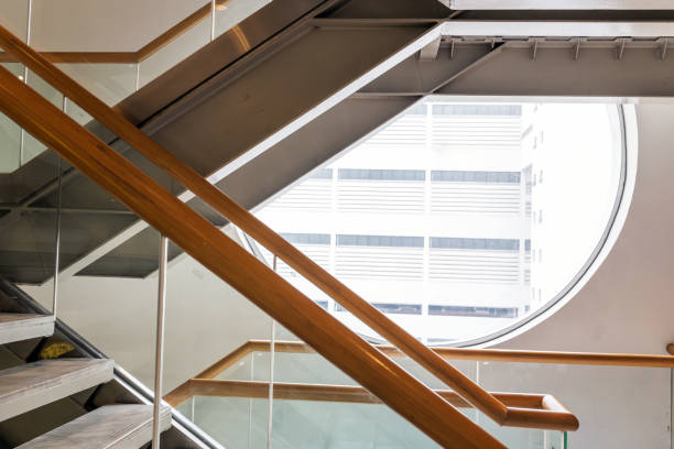 istock The building ladder to up stair. 908671320