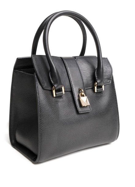 Young woman street style leather purse