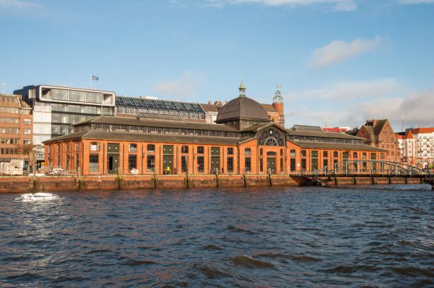 Hamburg Germany - December 16. 2017: The Hamburger fish market