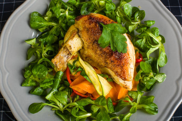 istock Chicken Supreme on vegetable pappardelle 908686266