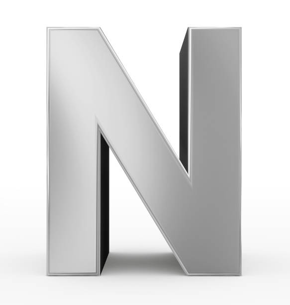 istock letter N 3d silver isolated on white 908695958