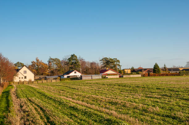 istock Countryside town in Denmark 908696364