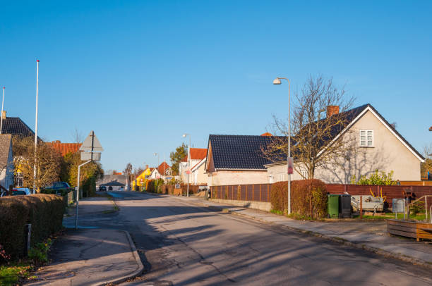 istock Countryside town in Denmark 908696528