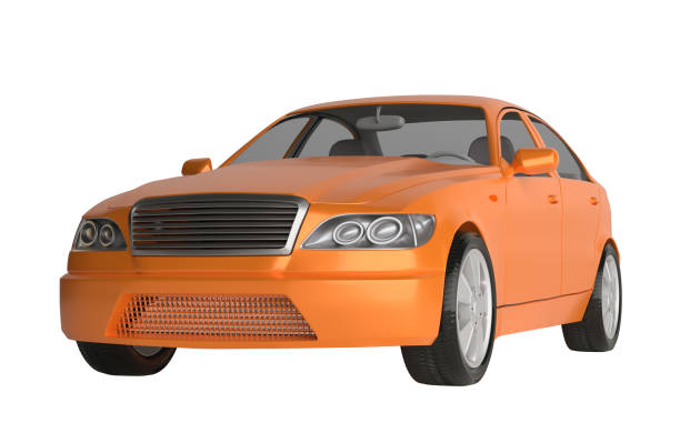 istock Generic brandless sports car 908696850