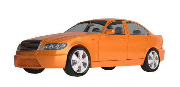istock Generic brandless sports car 908696936
